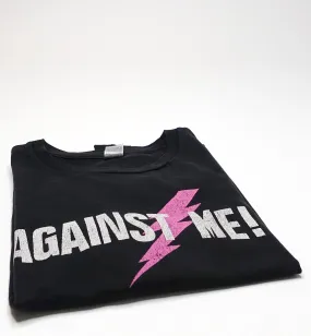 Against Me! - Reinventing Axl Rose Lightning Bolt 2002 Tour Shirt Size Large