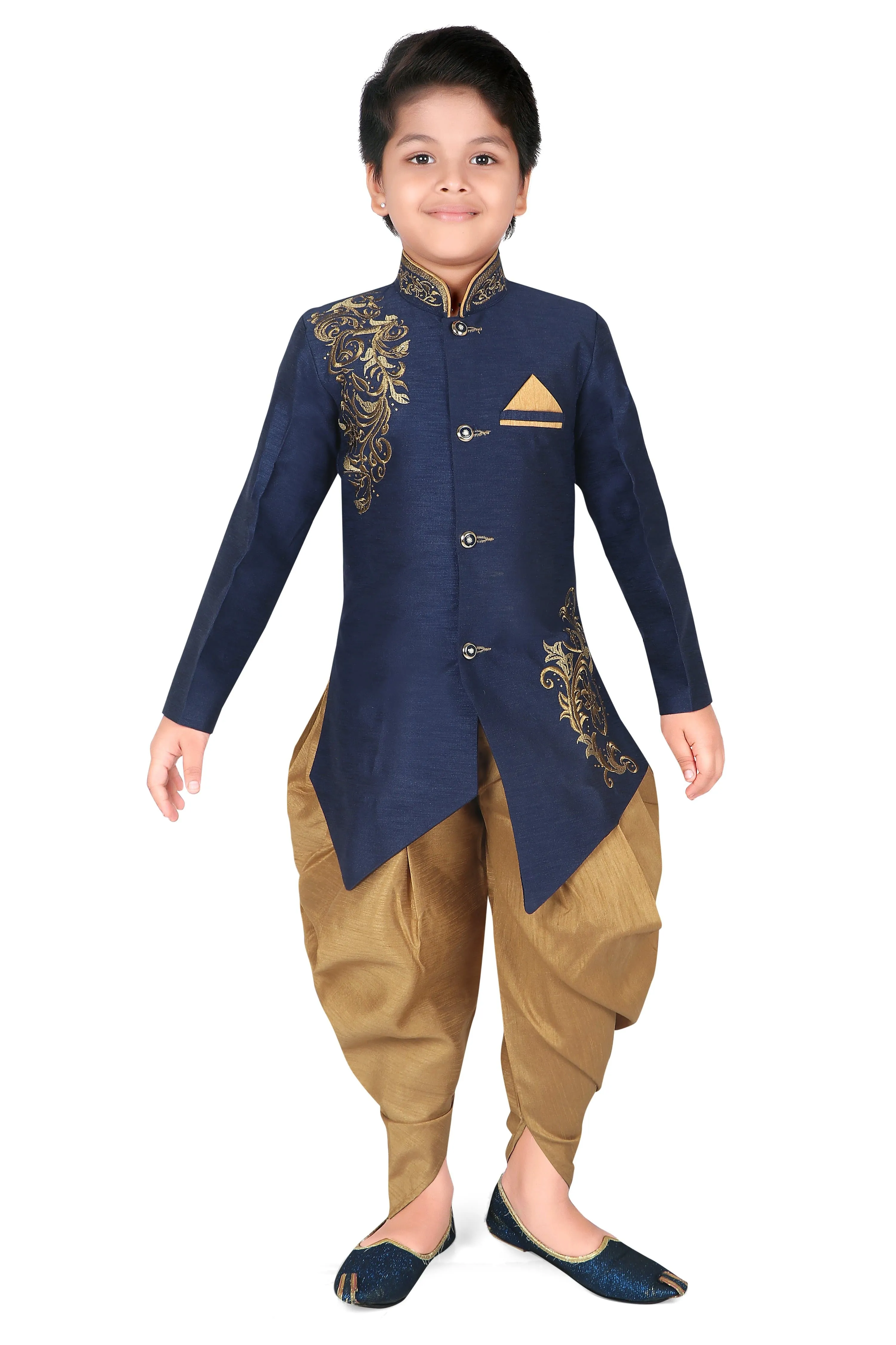 ahhaaaa Embroidered Indo-Western Sherwani for boys (450KZ)