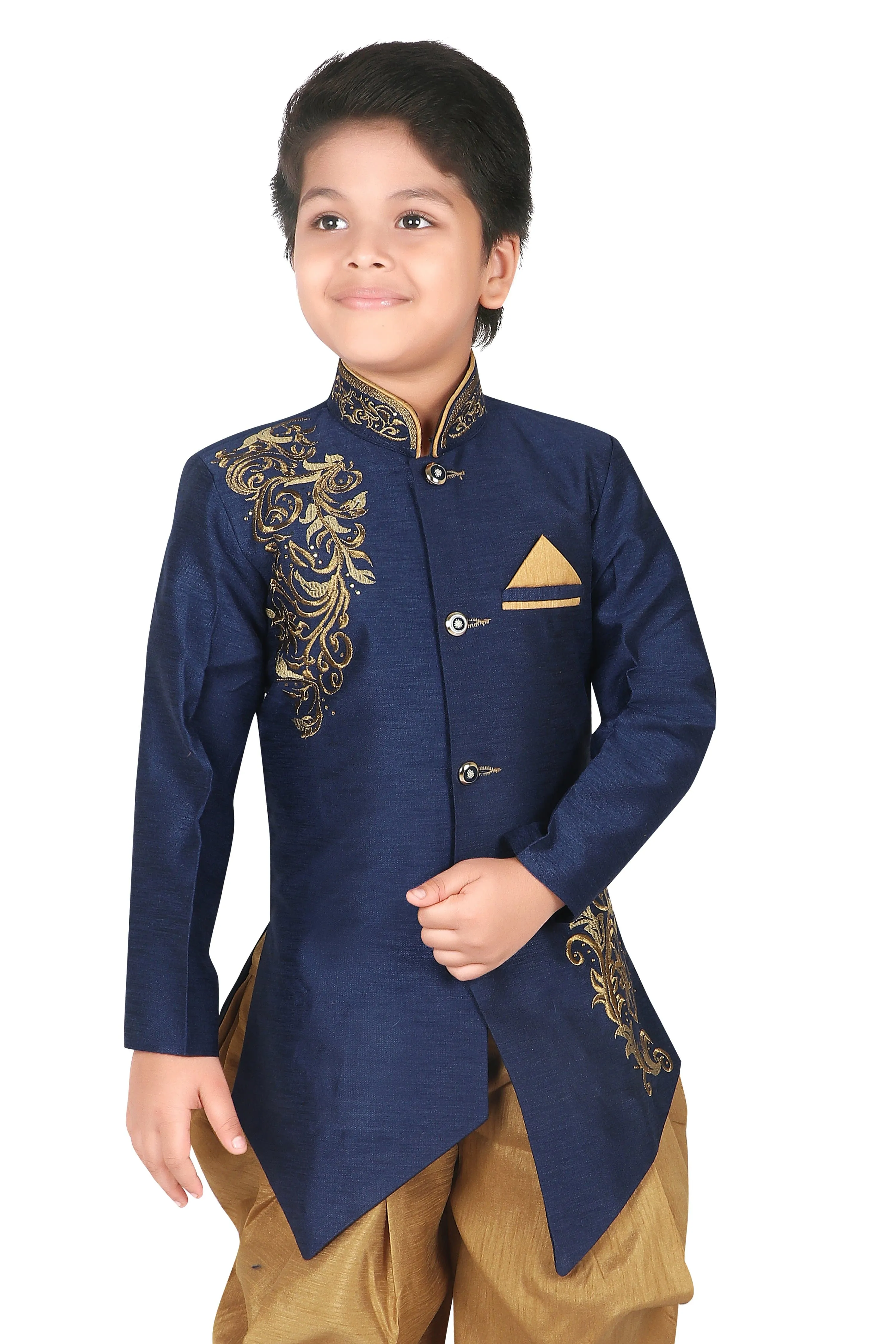 ahhaaaa Embroidered Indo-Western Sherwani for boys (450KZ)