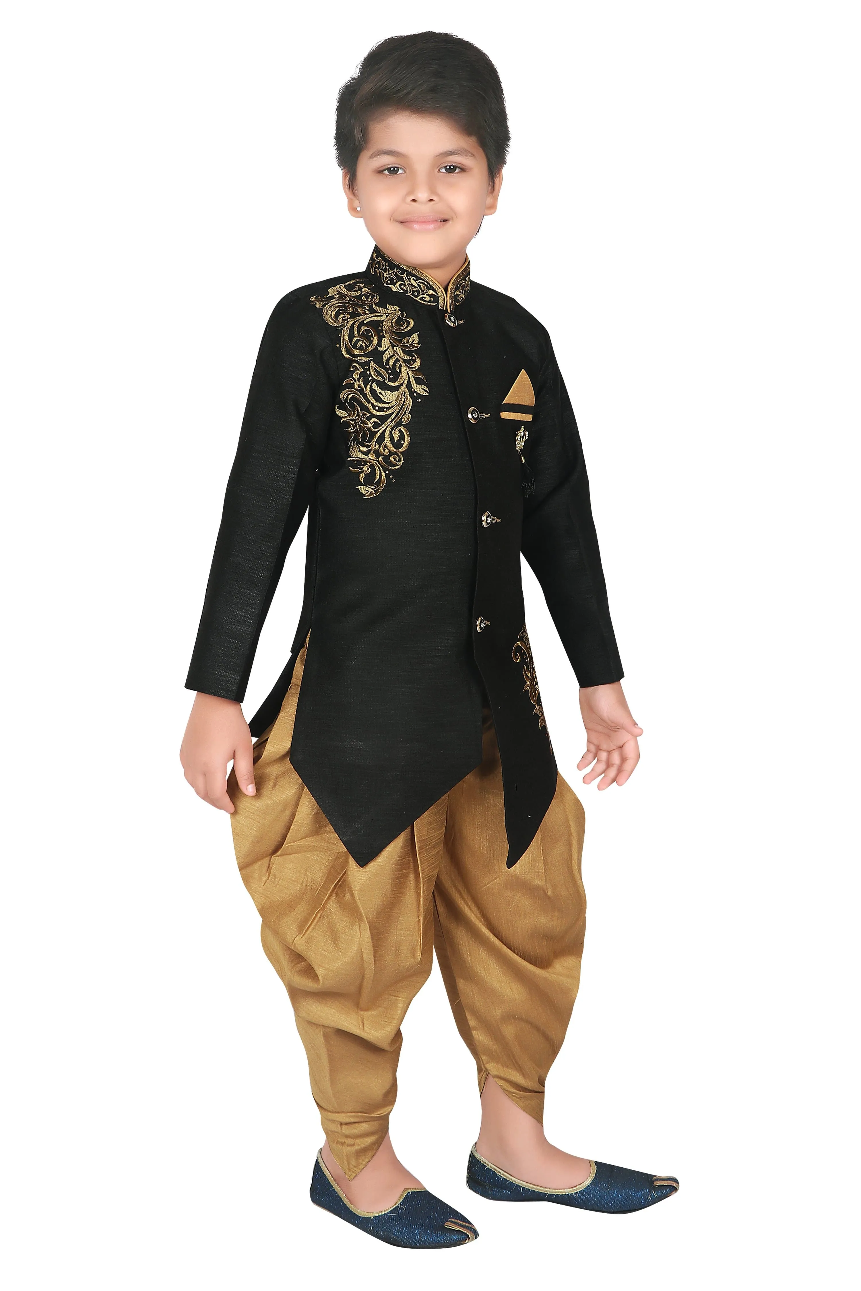 ahhaaaa Embroidered Indo-Western Sherwani for boys (450KZ)