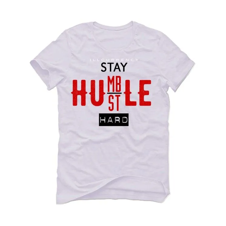 Air Jordan 1 KO White T-Shirt (Stay Humble Hustle Hard)