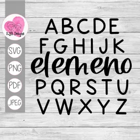 Alphabet Elemeno P Svg | Back to School Teacher Svg