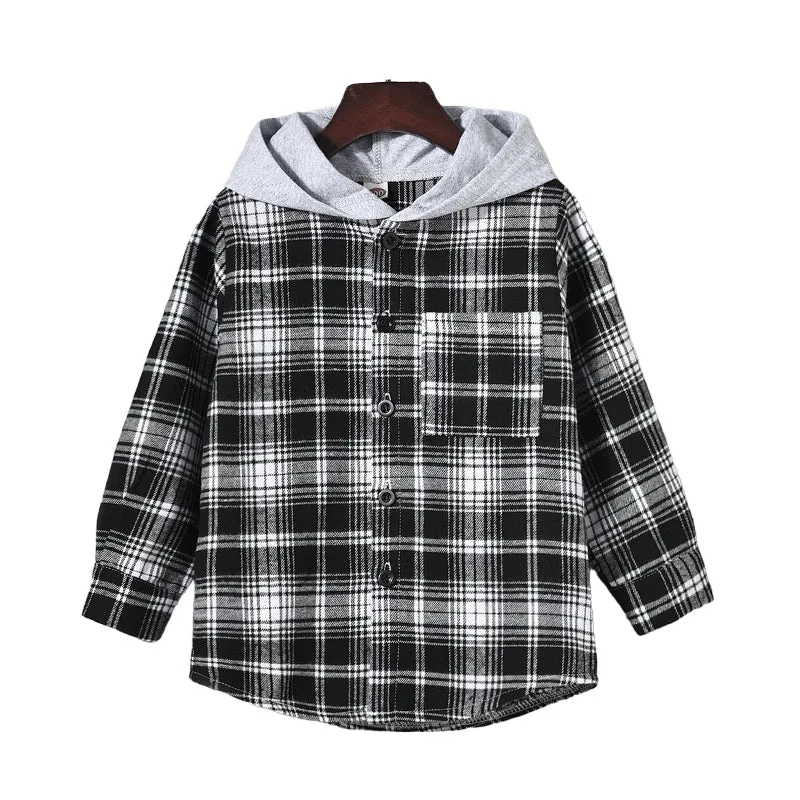 Baby Kid Boys Checked Shirts