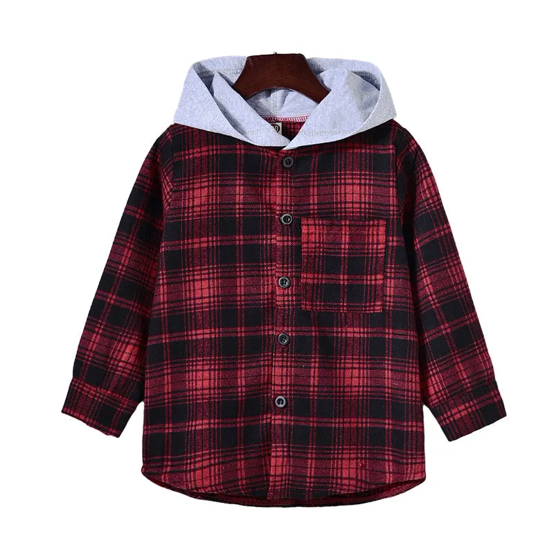 Baby Kid Boys Checked Shirts