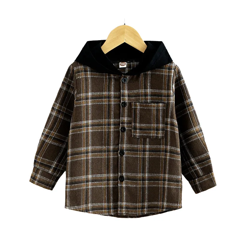 Baby Kid Boys Checked Shirts