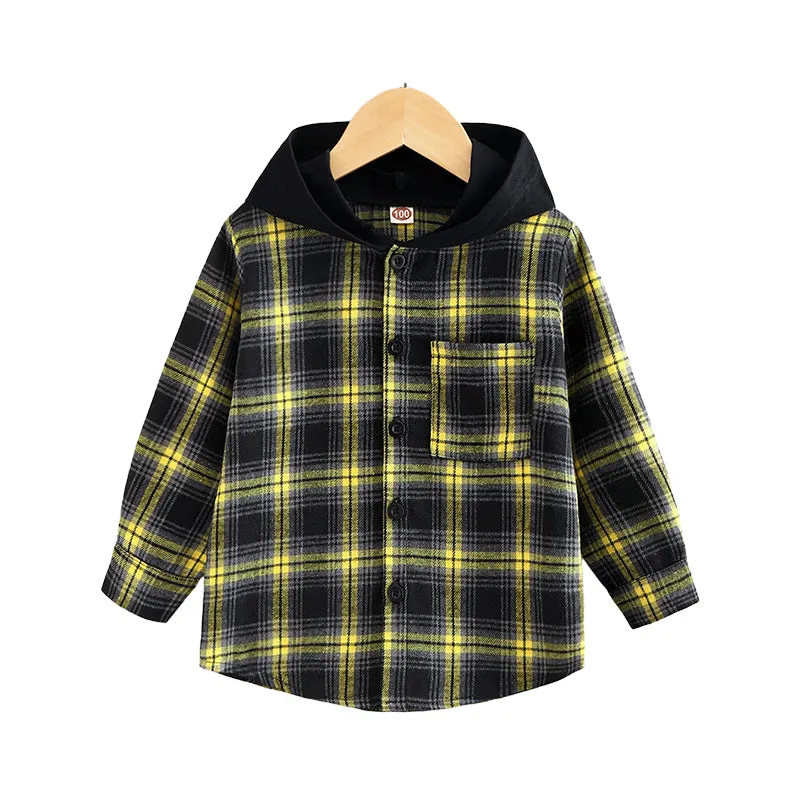 Baby Kid Boys Checked Shirts