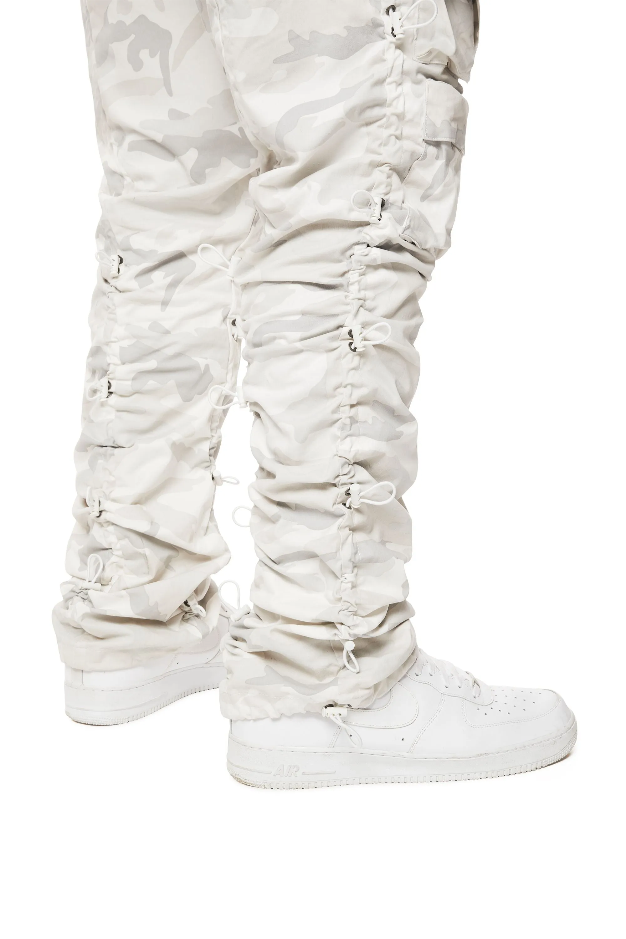 Big and Tall - Utility Bungee Twill Pants - White Camo