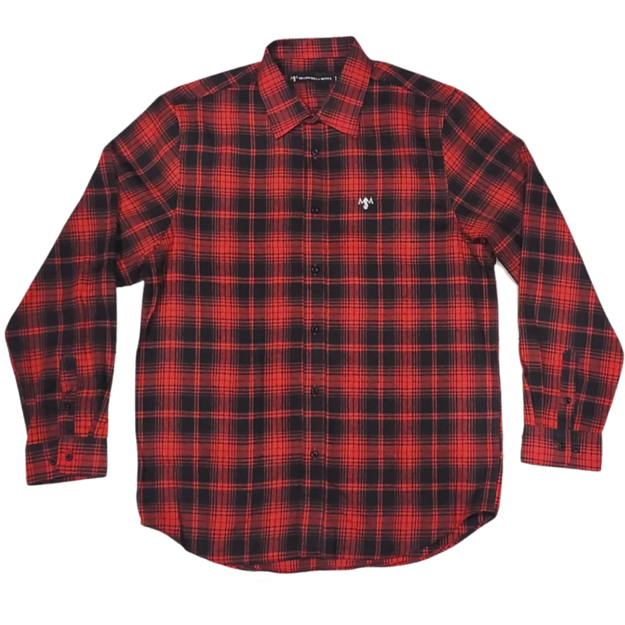 Break Bread - Red and Black Flannel Long Sleeve Shirt