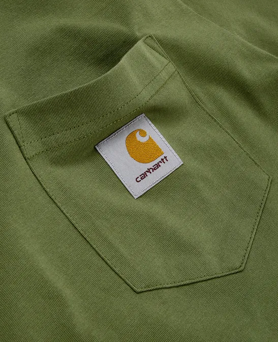 Carhartt Short sleeve T-shirt with pocket 1030434 1D0 kiwi