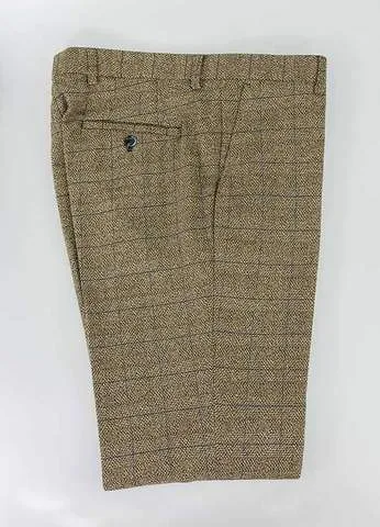 Cavani Ascari Tweed Slim Fit Trousers