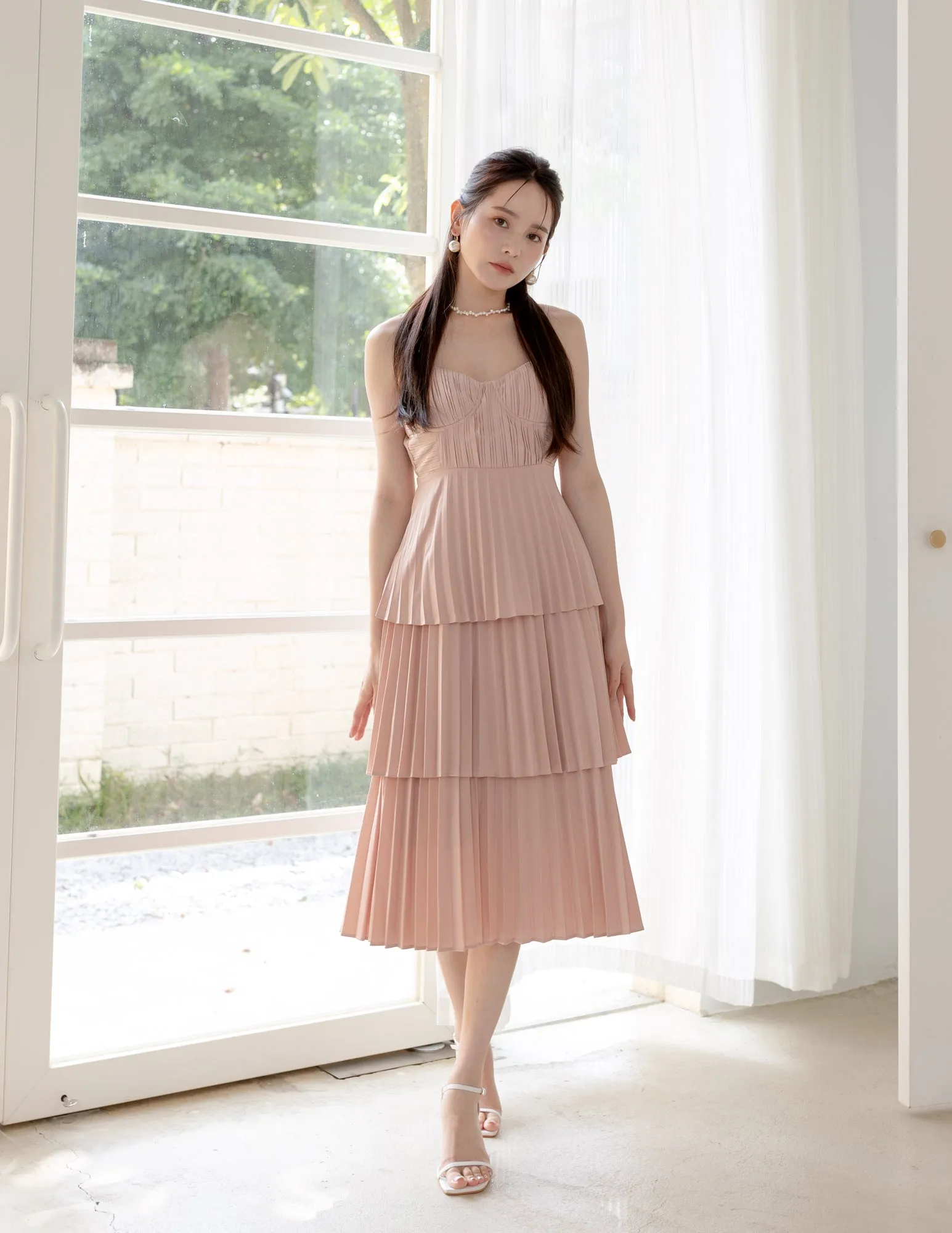 Celine Dress in Dusty Pink