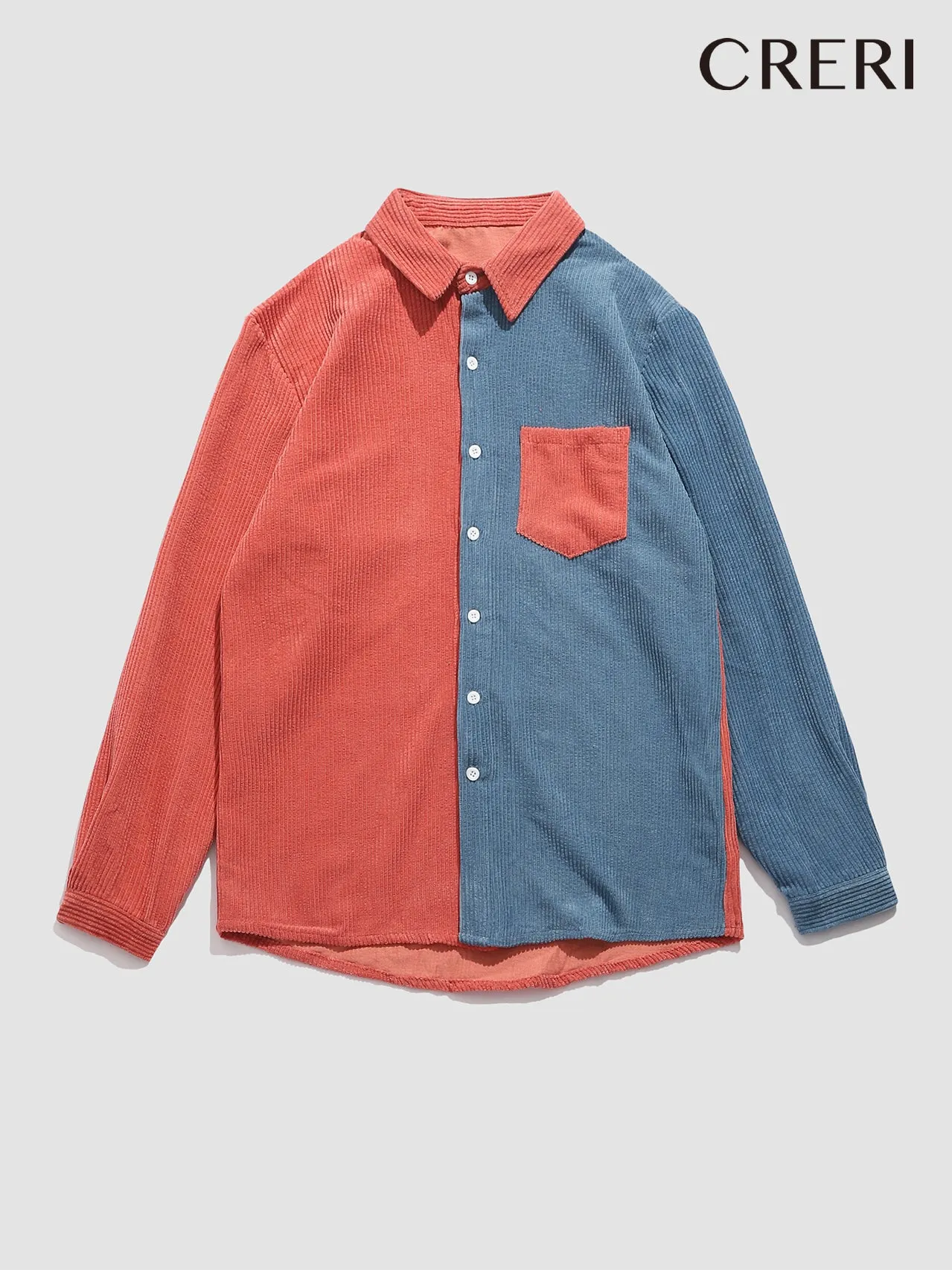 CRERI Corduroy Long Sleeve Shirts