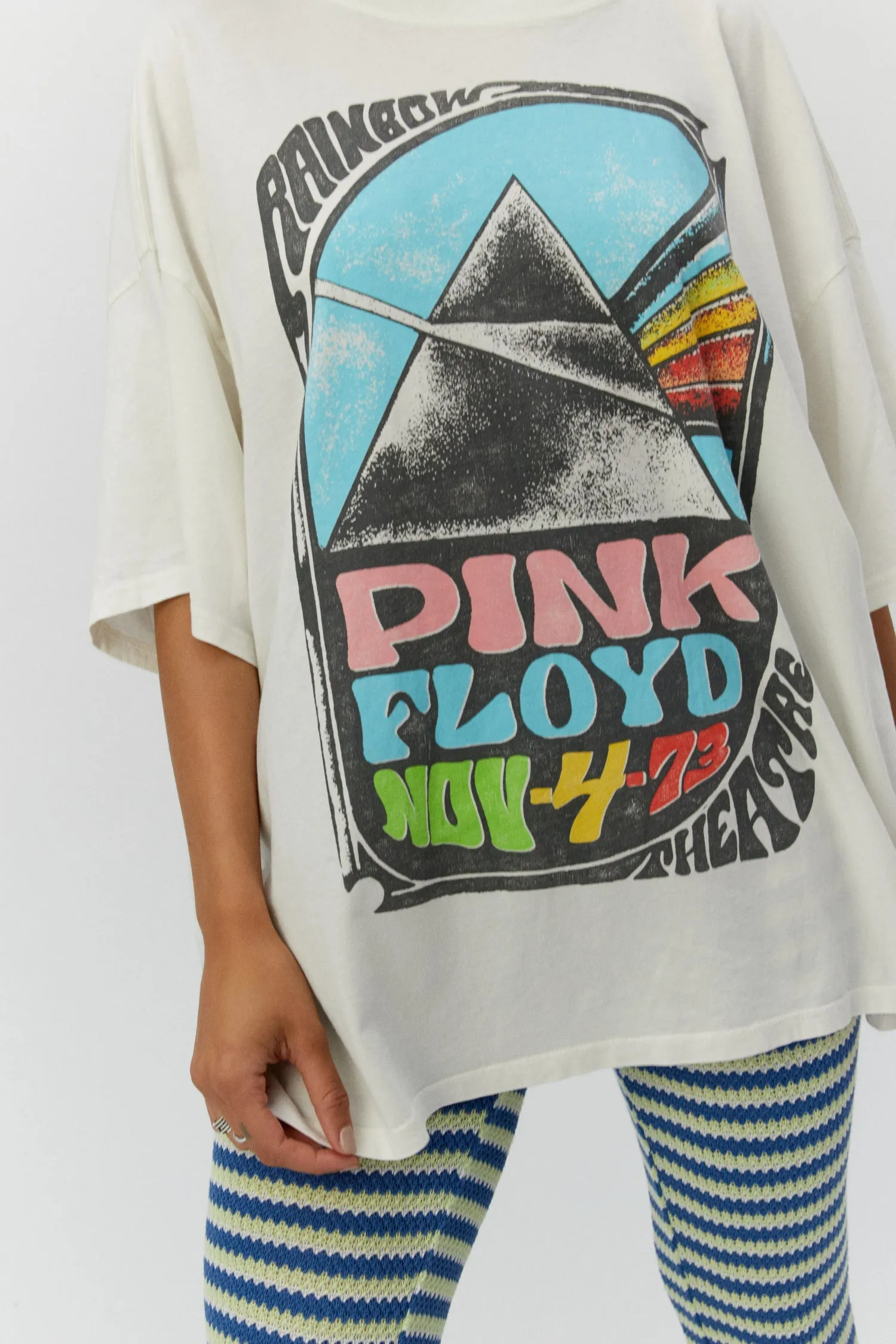 Daydreamer Pink Floyd Mothers Prism Tour Oversize Tee T Shirt