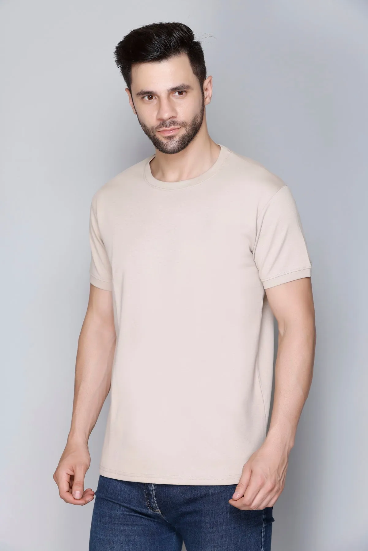 Derby Men's Round Neck Casual T-shirts