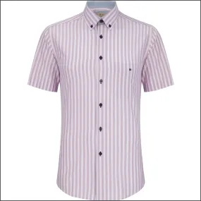 Drifter Ivano Pink Multi Stripe SS Shirt<>