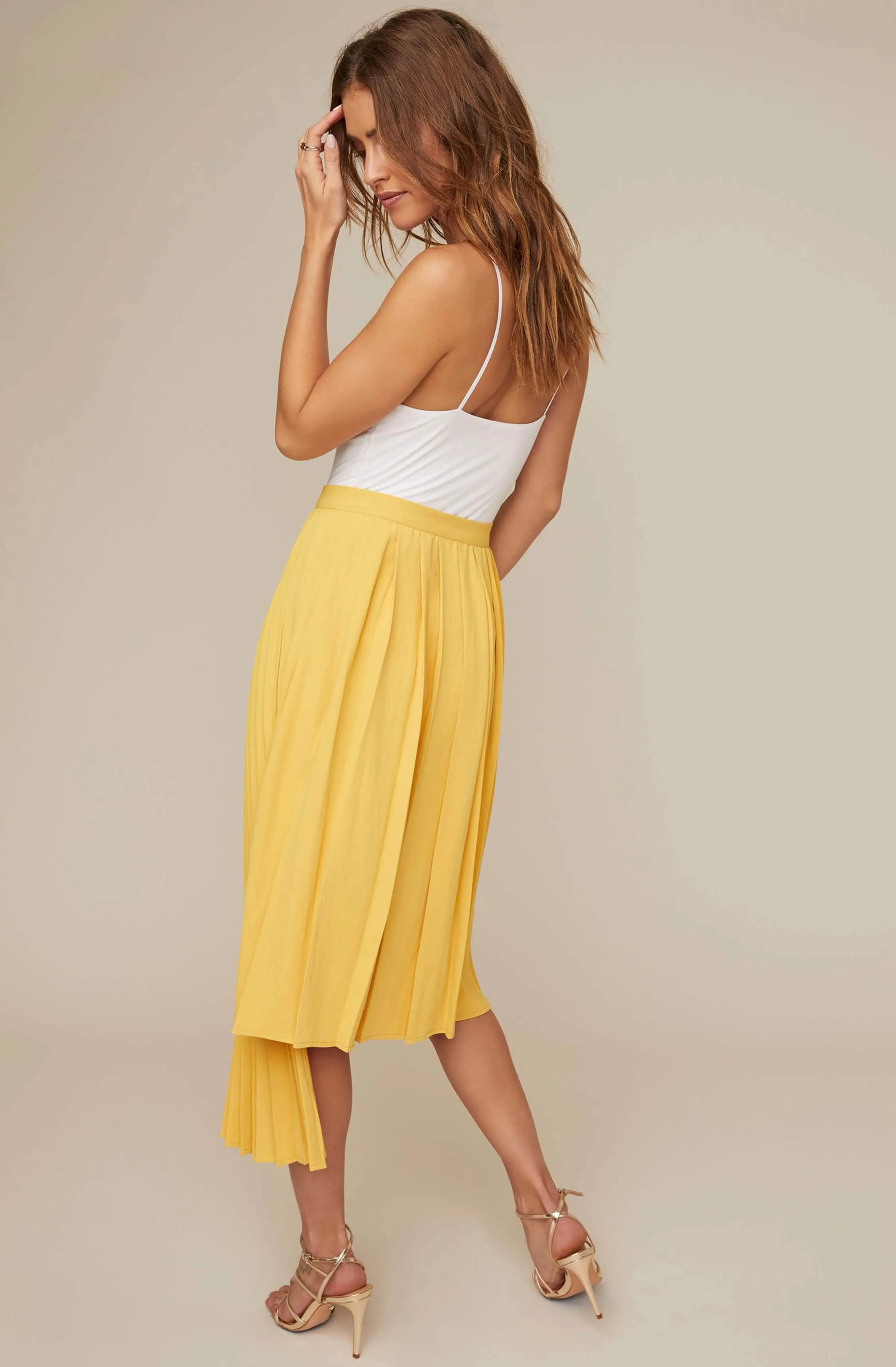 Elliot Pleated Midi Skirt