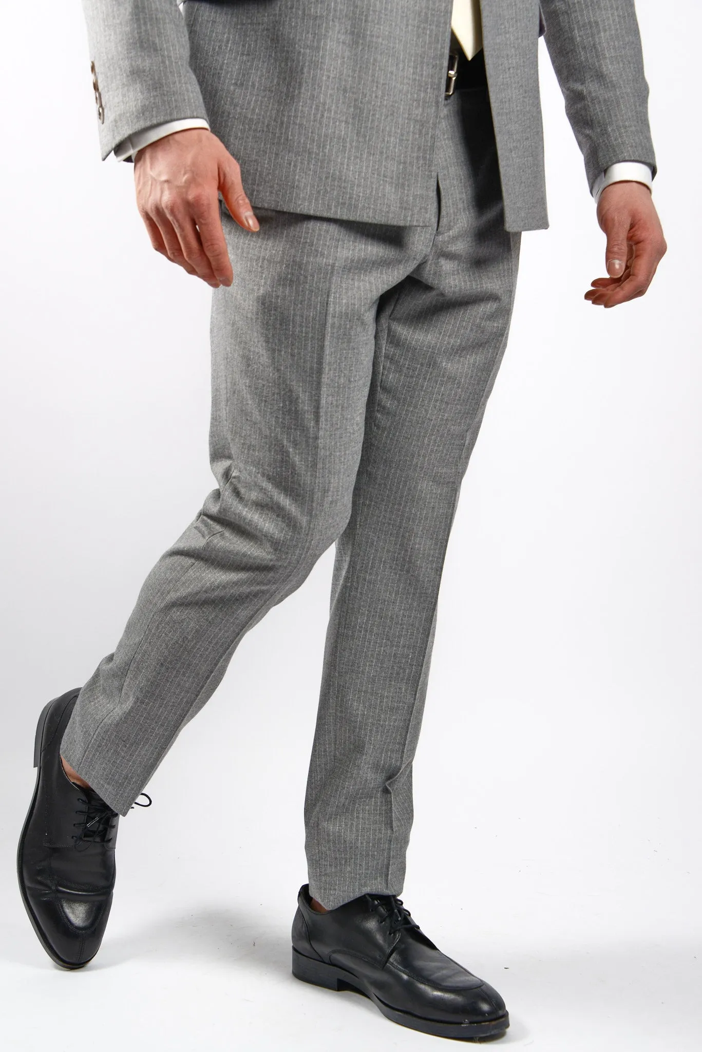 EURO PINSTRIPE BRUSHED DT DRESS PANT