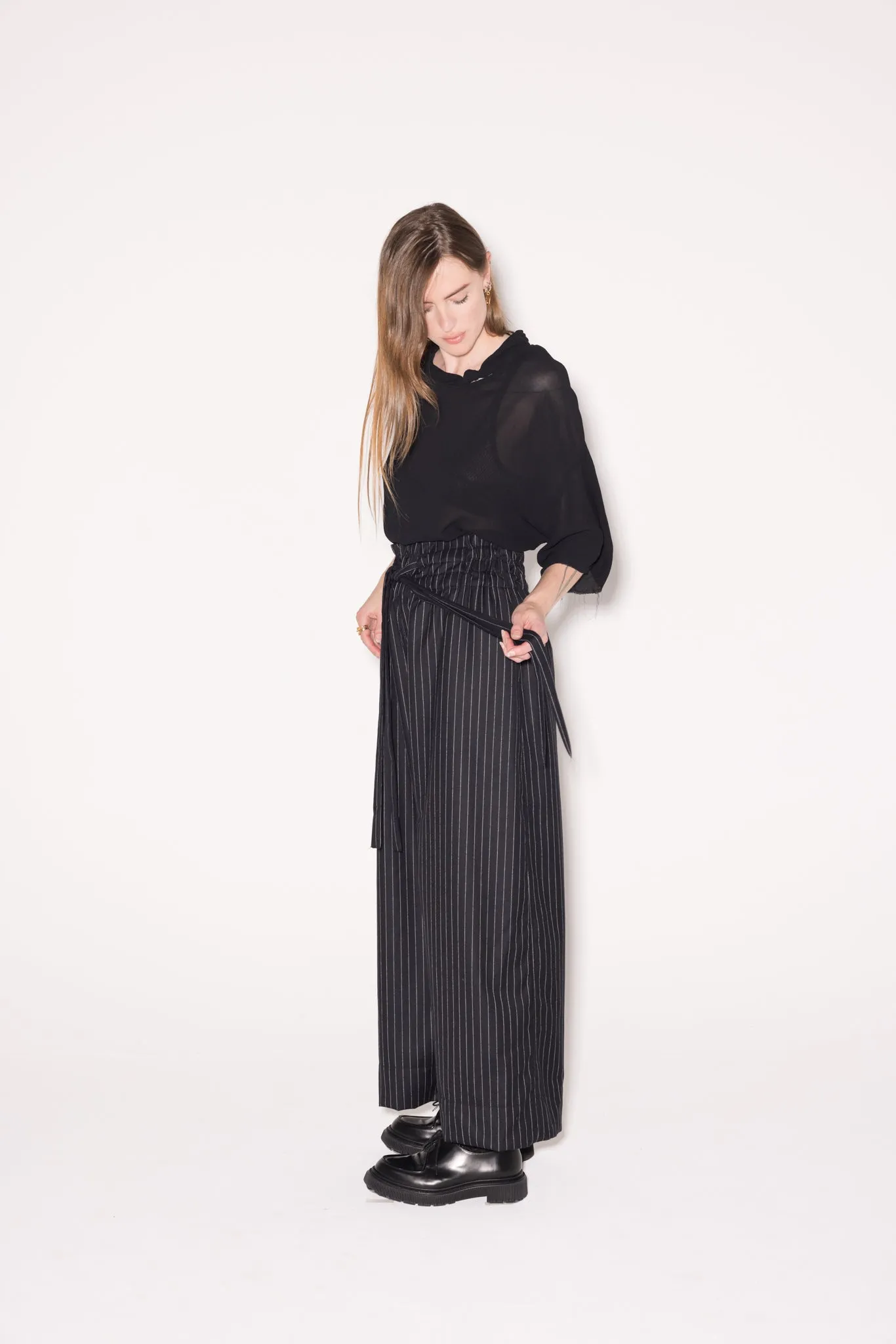 Flow Pant | Black Pinstripe