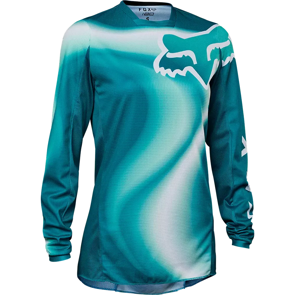 Fox Women's 180 Toxsyk Jersey Maui Blue