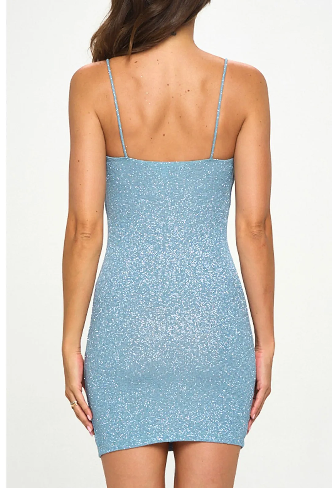 France blue glitter dress