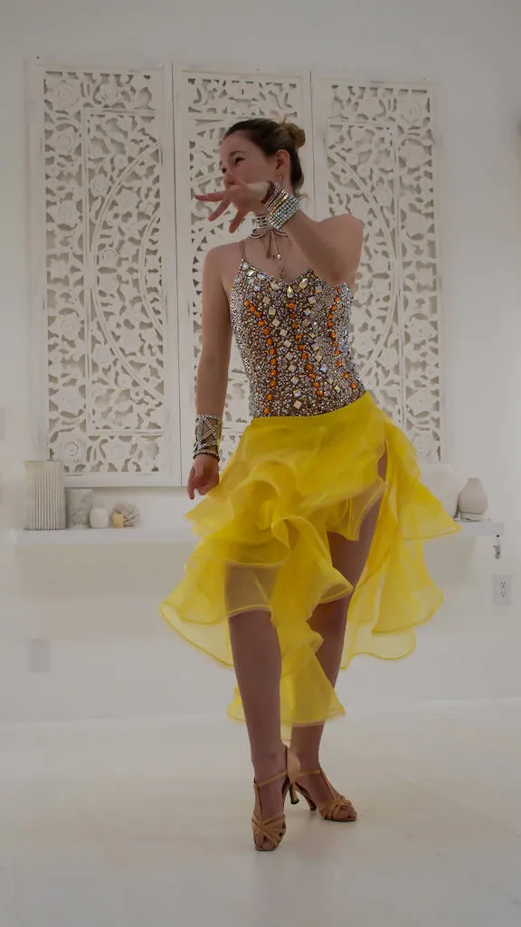 Gorgeous Swarovski Latin Costume