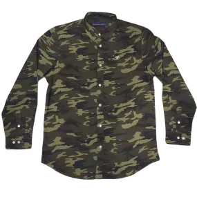 Green Camo Oxford Long Sleeve Shirt