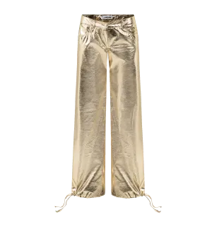 Laagam Rue Low Waist Gold Pants