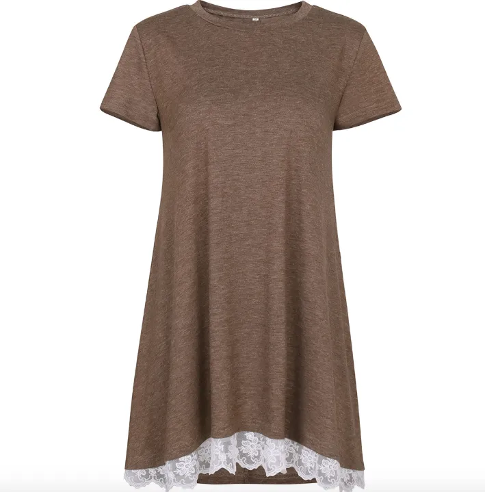 Lace Hem T-shirt