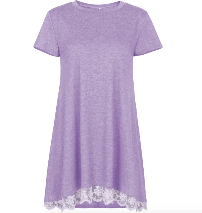 Lace Hem T-shirt