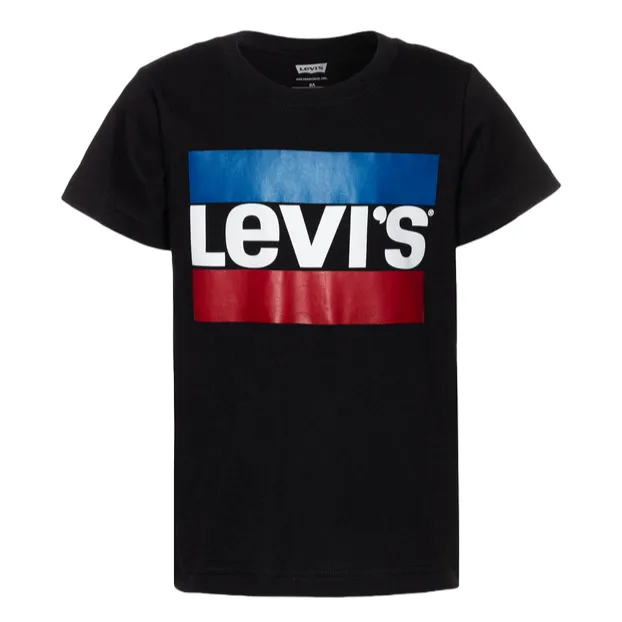 Levi's Kids short sleeve t-shirt for boys with Sportswear logo 9E8568-023 black