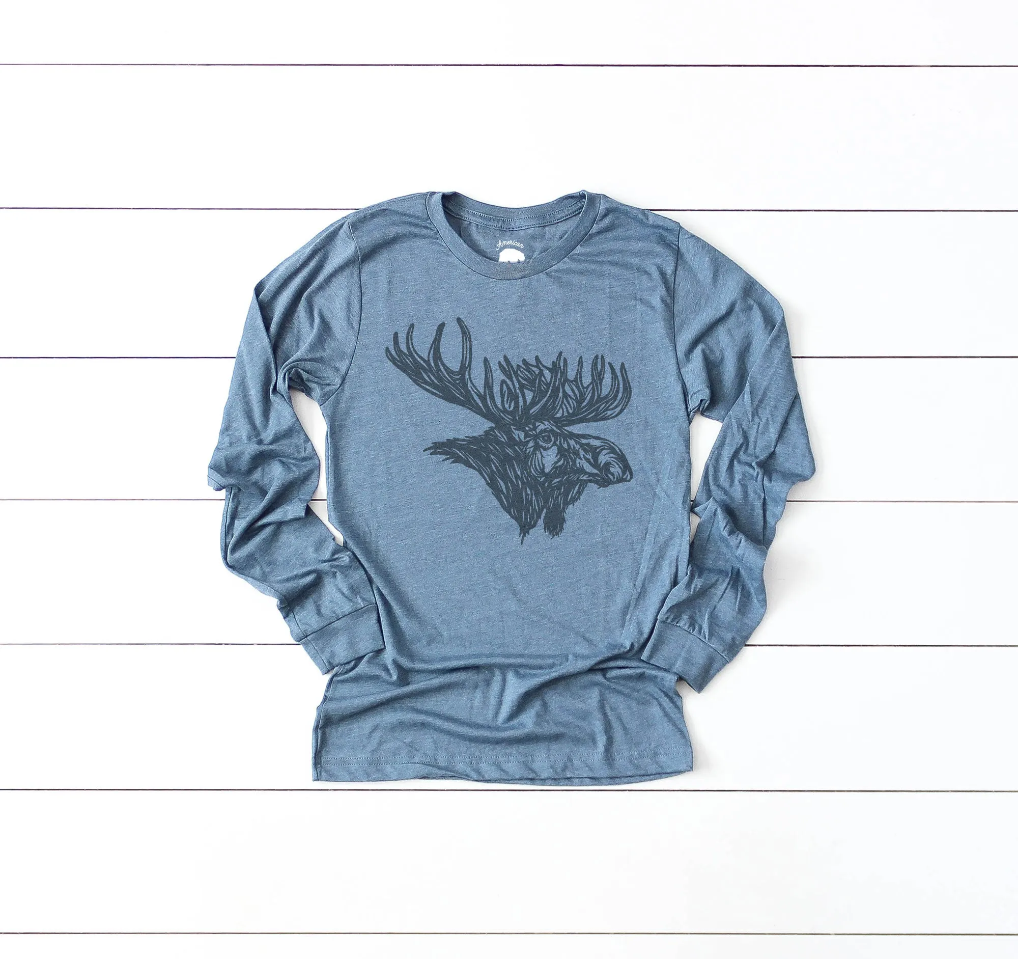 Moose Head Long Sleeve Shirts