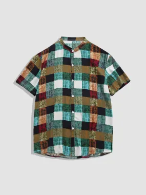 Multi Color Plaid Thin Shirts