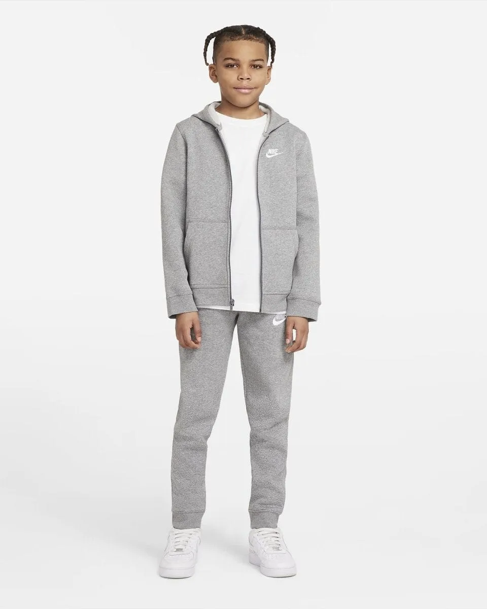 NIKE JUNIOR SPORTSWEAR CLUB FLEECE JOGGER GREY TRACKPANTS