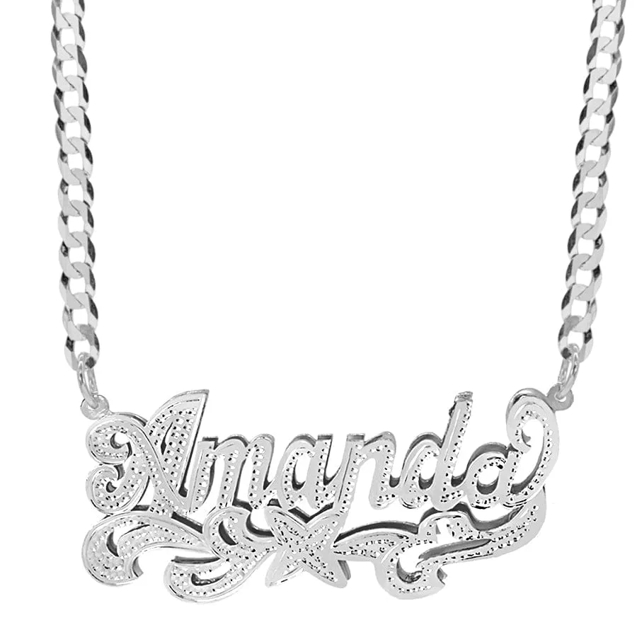 Personalized Double Plated Name Necklace Amanda