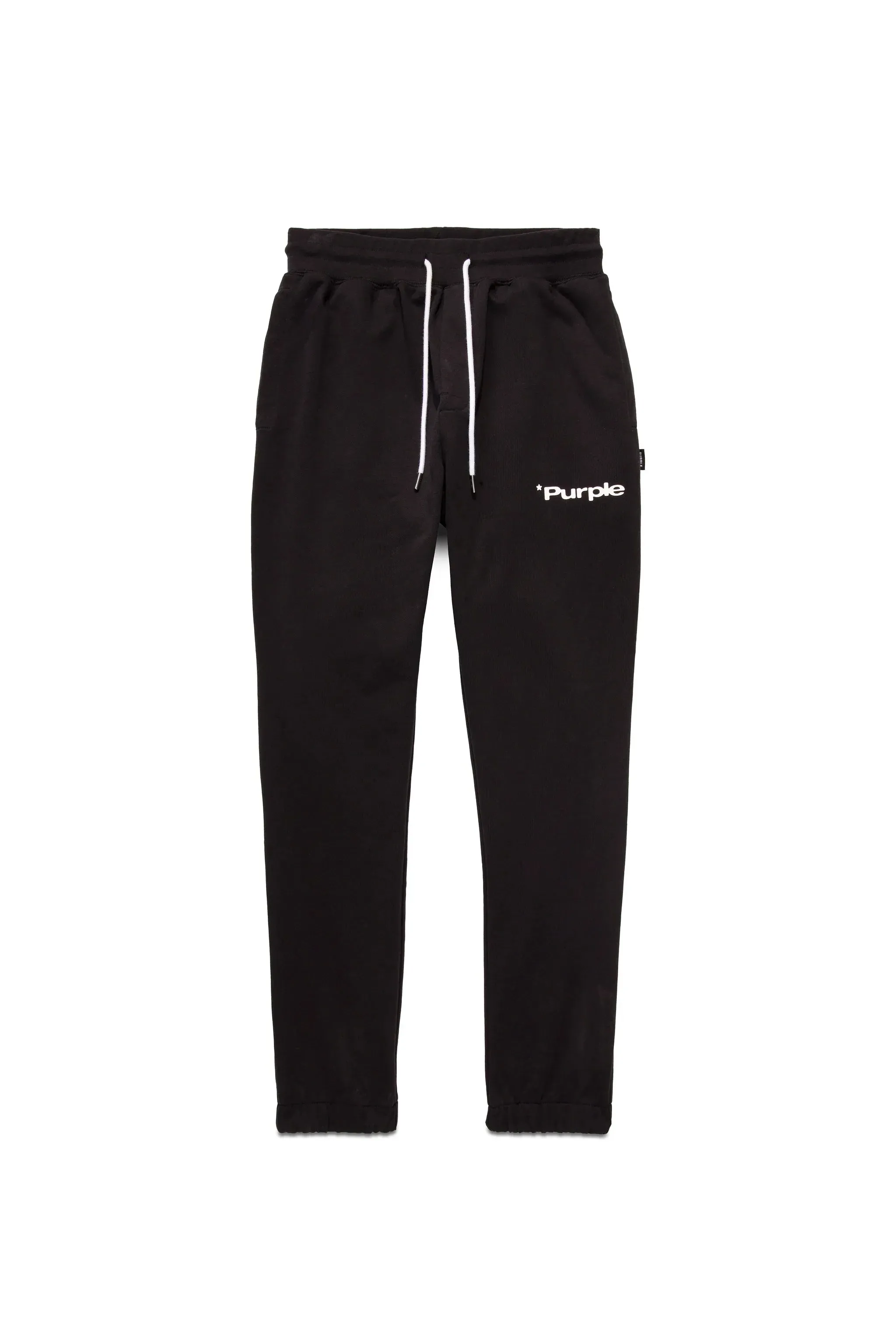 PURPLE BRAND P412 STAMP IN BLACK BEAUTY REGULAR FIT SWEATPANTS