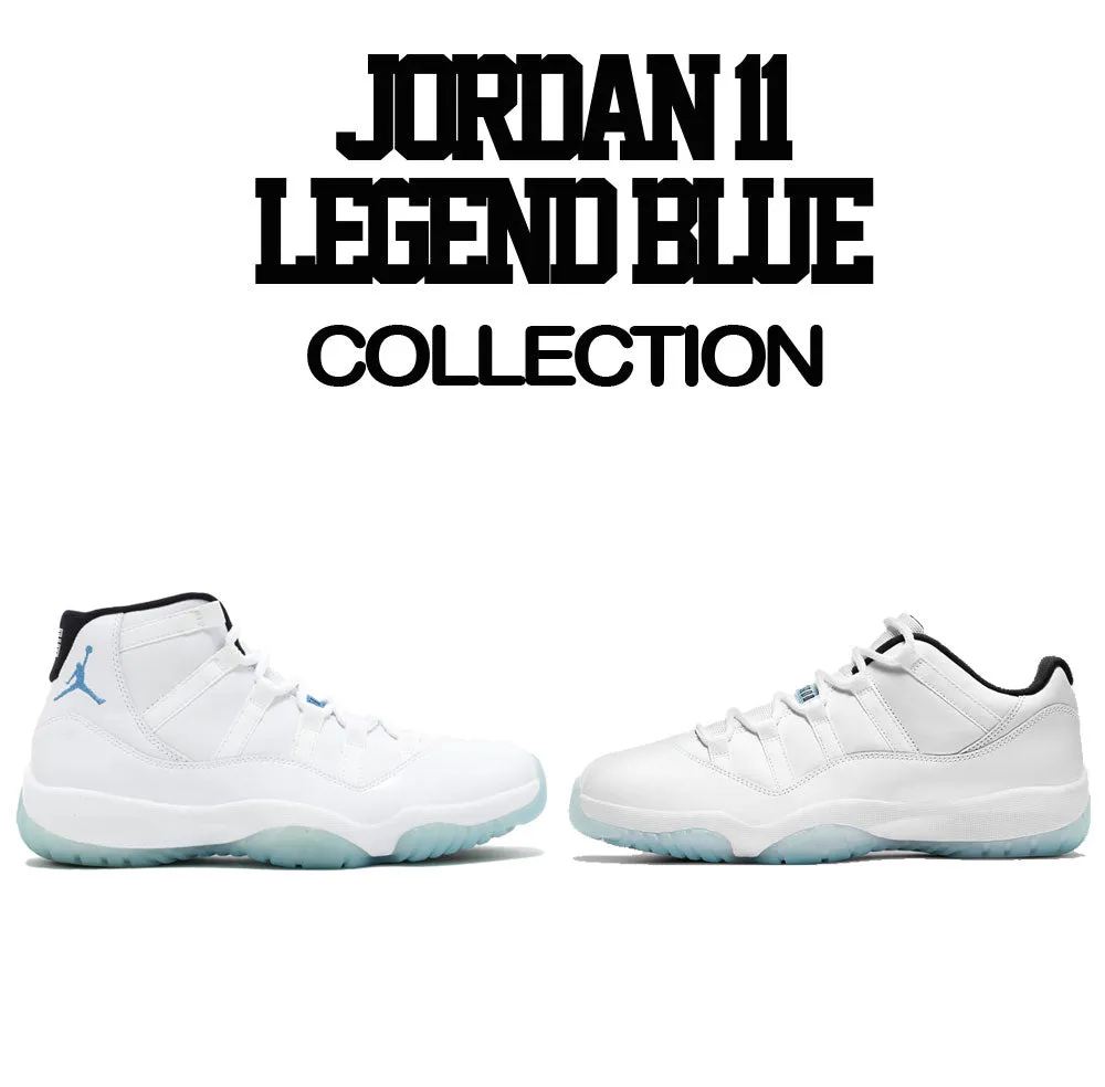 Retro 11 Legend Blue Shirt - Daily Routine - Blue