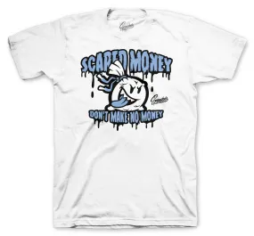 Retro 11 Legend Blue Shirt -Scared Money - White