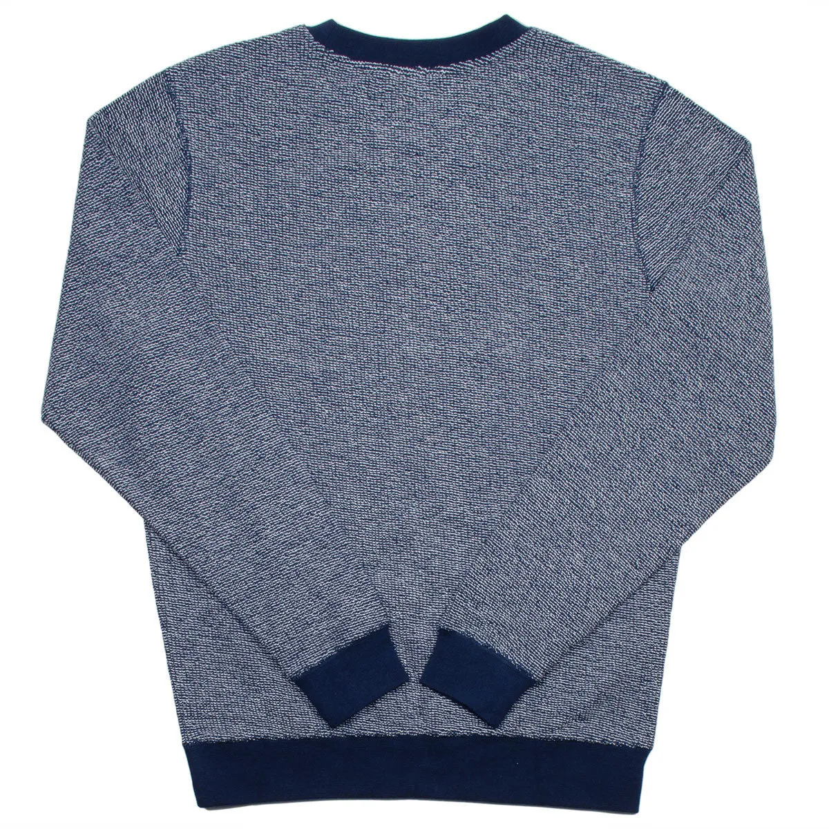 Sunspel - Top Reversed Crewneck Sweatshirt - Navy Melange