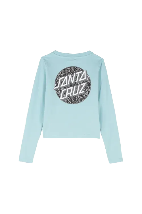 T-SHIRT SANTA CRUZ FEMME SCREAMING PAISLEY DOT L/S