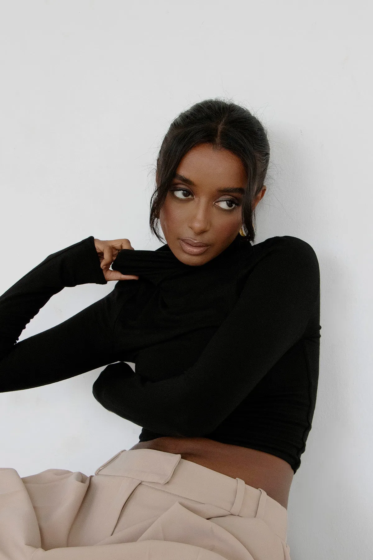 Turtleneck Long Sleeve Top