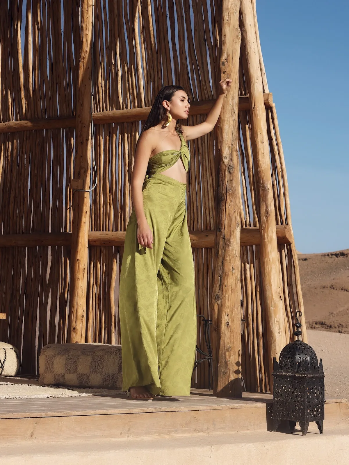 Zeen Vert Nafi Jumpsuit